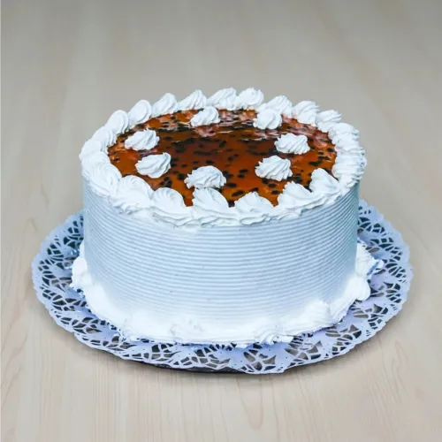 Cake de Nata de Vainilla con Maracuyá