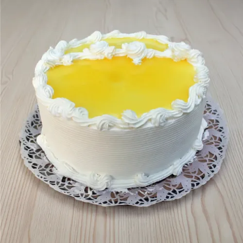 Cake de Nata de Vainilla con Gel de Platanito