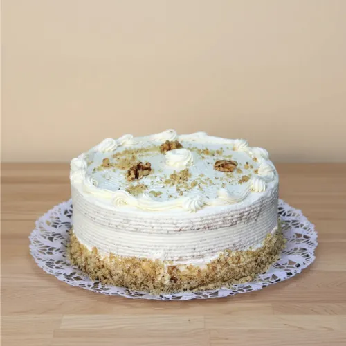 Cake de Crema de Mantequilla con Nueces